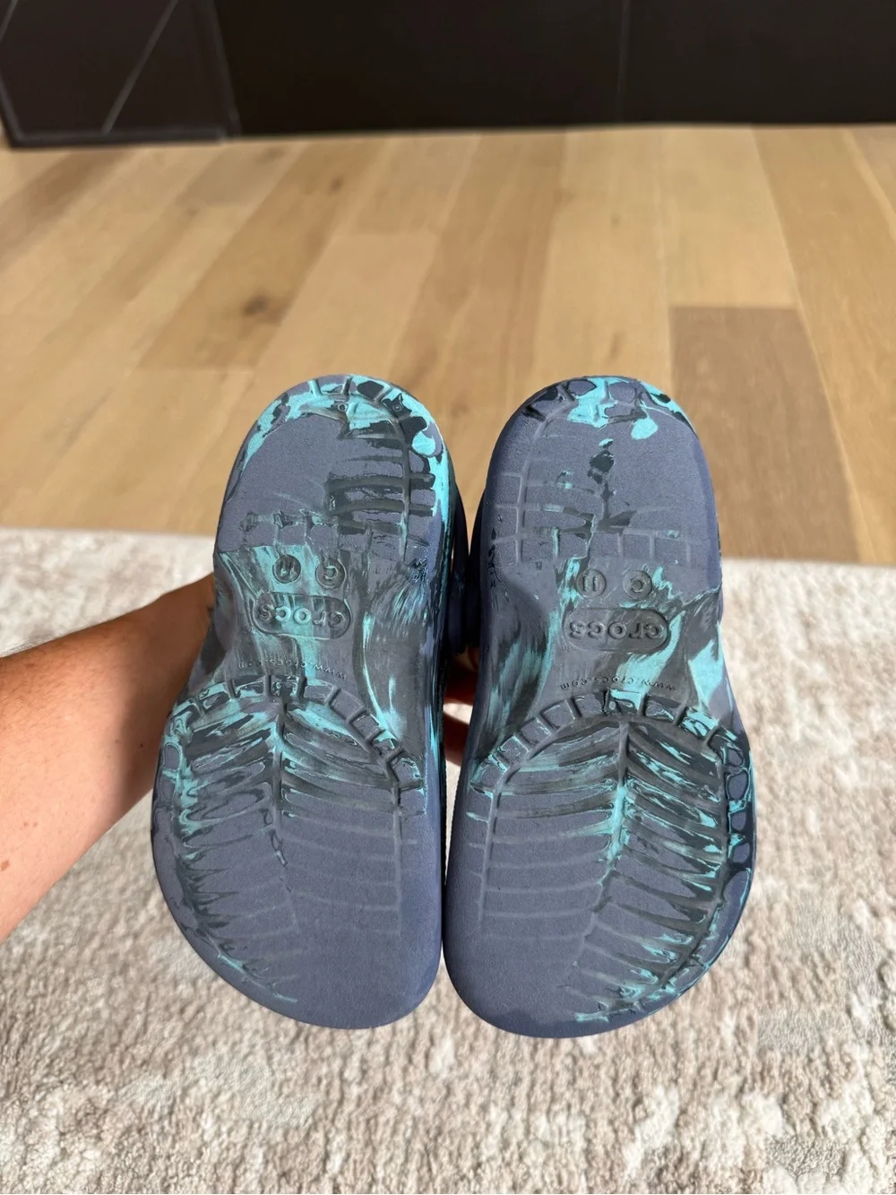 CROCS Kids Marble Navy SZ 12